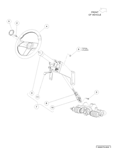 Part Location Diagram of 603003528 Husqvarna Steering Column