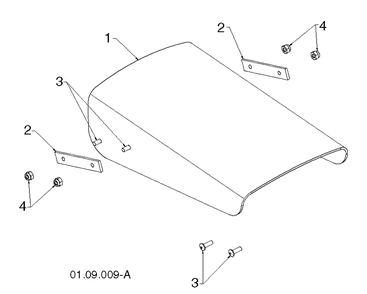 Control Panel And Discharge Chute Diagram and Parts List for ST268EP (96191003806)(2012-09) Husqvarna Snow Blower