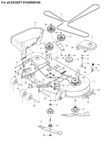 Part Location Diagram of 599857101 Husqvarna LINK ASSEMBLY