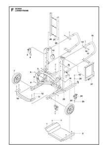 Frame 26 Diagram and Parts List for MZ54 (97045580100)(2019-12) Husqvarna Lawn Mower