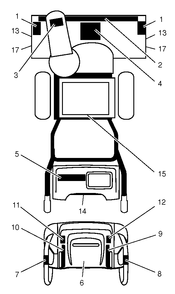 Decals Diagram and Parts List for 9027STE (961910003-01)(2012-11) Husqvarna Snow Blower