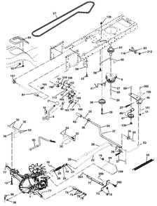Drive Diagram and Parts List for YTH2148 (954571960-A)(2003-11) Husqvarna Lawn Tractor
