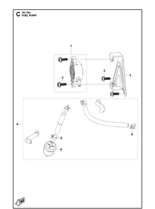 Part Location Diagram of 598607201 Husqvarna Bracket