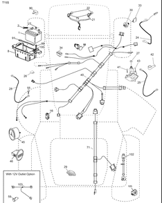 Electrical Diagram and Parts List for 2348LS (96043006400)(2008-11) Husqvarna Lawn Mower