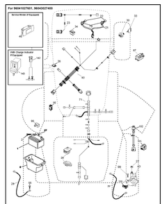 Electrical 2 Diagram and Parts List for YTH20K42  Husqvarna Lawn Tractor
