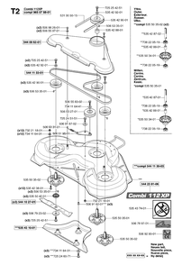 44-Inch/112cm Cutting Deck Diagram and Parts List for PF21 (965097001)(2007-03) Husqvarna Lawn Tractor