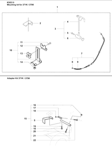 Part Location Diagram of 506314501 Husqvarna Spacer Tube