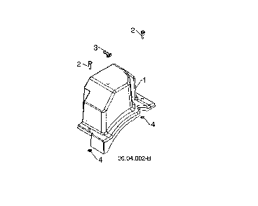 Belt cover Diagram and Parts List for 96193009604  Husqvarna Snow Blower