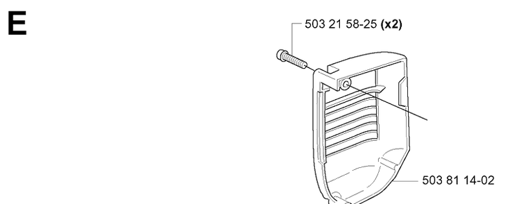 Muffler Cover Diagram and Parts List for 338XPT 20060100001-20063600000 Husqvarna Chainsaw
