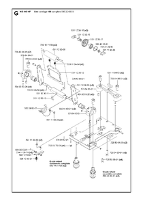 Saw Carriage Diagram and Parts List for WS440HF (00000008382 - 20134408468)(2012-07) Husqvarna Circular Saw