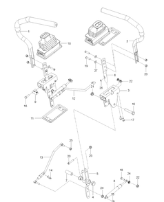 Steering Diagram and Parts List for Z242F (96795380300)(2018-10) Husqvarna Lawn Mower