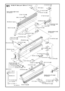 Guards 1200mm Diagram and Parts List for WS482HF (00000001275 - 20134501536)(2012-07) Husqvarna Circular Saw