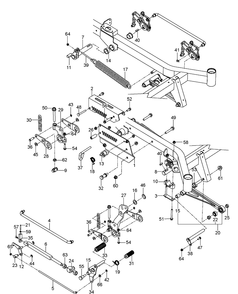 Mower Lift / Deck Lift Diagram and Parts List for 96661470200 2016-12 Husqvarna Lawn Mower