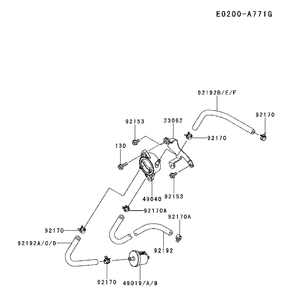 Fuel Valve Diagram and Parts List for FX921V-DS06 2017-09 Husqvarna Engine