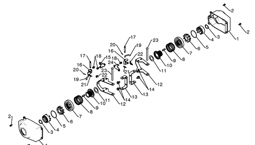 Wheels 1 Diagram and Parts List for 11524E (96193006600)(2010-05) Husqvarna Snow Blower