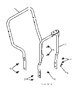 Handle Diagram and Parts List for 11527SB96193006400 2010-06 Husqvarna Snow Blower