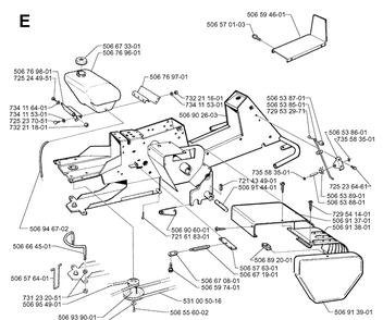 Part Location Diagram of 506902603 Husqvarna Frame