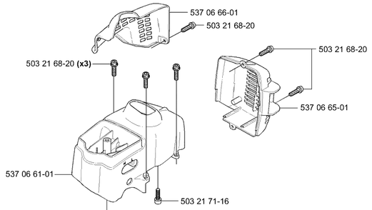 Covers Diagram and Parts List for HA850 2004-01 Husqvarna Hedge Trimmer
