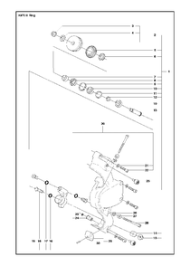 Level Assembly Diagram and Parts List for K970IIIRING 2017-03 Husqvarna Circular Saw