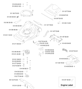 Frame 3 Diagram and Parts List for 49 ROYAL Husqvarna Lawn Mower