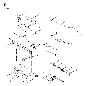 Dash Diagram and Parts List for LT130 (HE1336D, 954820081)(1997-03) Husqvarna Lawn Tractor