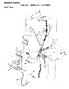 Electrical Diagram and Parts List for GTH2550XPA (954567116)(2001-01) Husqvarna Lawn Tractor