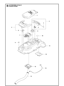 Part Location Diagram of 597758101 Husqvarna SUPPORT FRONT ASSEMBLY