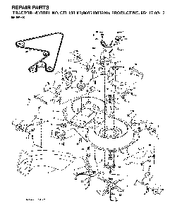 Mower Deck / Cutting Deck Diagram and Parts List for CTH180XP (96061000600,954170212)(2005-01) Husqvarna Lawn Tractor