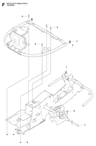Chassis / Frame Diagram and Parts List for R15-V2 (965200701)(2008-01) Husqvarna Lawn Tractor