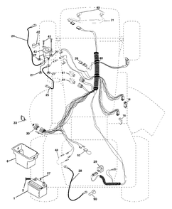 Electrical Diagram and Parts List for LT1538 (954569776-B)(2002-11) Husqvarna Lawn Tractor