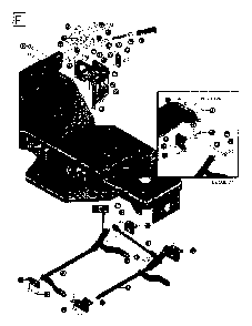 Mower Lift / Deck Lift Diagram and Parts List for LT4140H 1995-03 Husqvarna Lawn Tractor