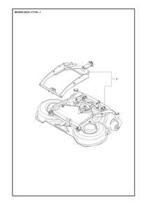 103cm Cutting Deck Diagram and Parts List for 103R400  Husqvarna Lawn Tractor Accessories