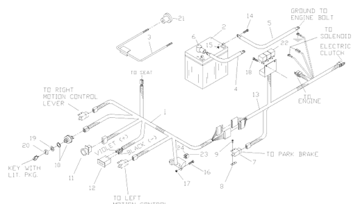 Part Location Diagram of 539105243 Husqvarna RELAY