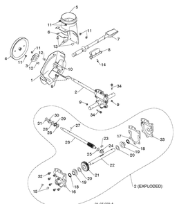 Auger Housing And Impeller 4 Diagram and Parts List for ST268EP (96191003813)(2014-07) Husqvarna Snow Blower