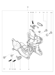 Bracket Diagram and Parts List for 120 (967067902)(20162300001-Current) Husqvarna Chainsaw
