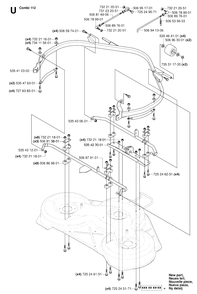 Protection Frame 5 Diagram and Parts List for R15-V2 (953533701)(2006-05) Husqvarna Lawn Tractor