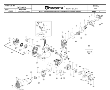 Part Location Diagram of 545106801 Husqvarna Clutch Drum Assembly