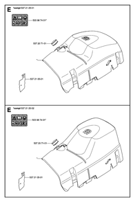 Cylinder Cover Diagram and Parts List for 575XP-575XPG 575 XP W - 575 XPGW Husqvarna Chainsaw