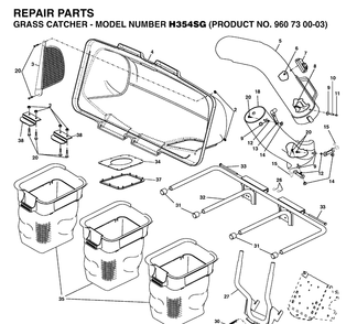 Product Complete Diagram and Parts List for 960730003 2006-12 Husqvarna Lawn Tractor Accessories