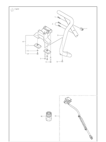 Handle Diagram and Parts List for K1270 (K1270 Rail)(2016-07) Husqvarna Table Saw Accessories