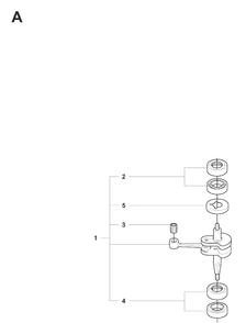 Crankshaft Diagram and Parts List for 326HD60 (X-SERIES)(20082200001-20090900000) Husqvarna Hedge Trimmer