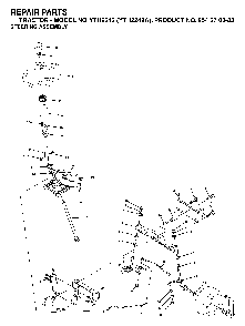 Steering Diagram and Parts List for YTH2242A (954570383)(2003-01) Husqvarna Lawn Tractor