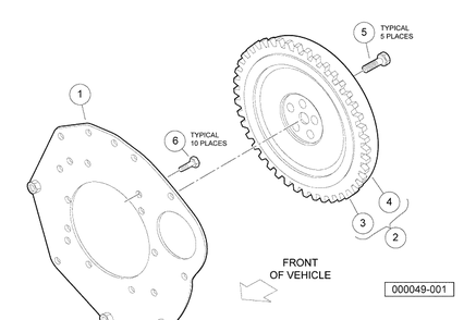 Flywheel Diagram and Parts List for HUV4420G 2006-11 Husqvarna Lawn Tractor