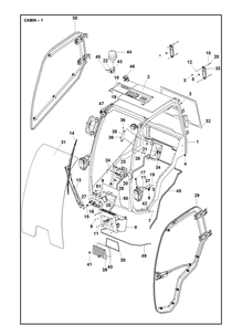 Part Location Diagram of 5019557-01 Husqvarna Window
