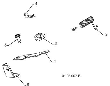 Handles - D 1 Diagram and Parts List for 15530SBXLS (96193004001)(2009-06) Husqvarna Snow Blower