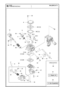 Part Location Diagram of 574357501 Husqvarna Valve