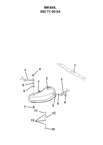 Product Complete Diagram and Parts List for 122CM 2008-05 Husqvarna Lawn Mower