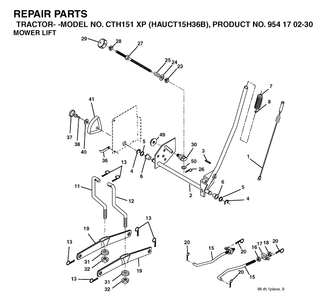 Part Location Diagram of 506983101 Husqvarna Deck Attachment Assy