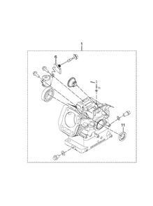 Part Location Diagram of 596699401 Husqvarna Crankcase Assy