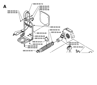 Part Location Diagram of 695000524 Husqvarna STOP SWITCH